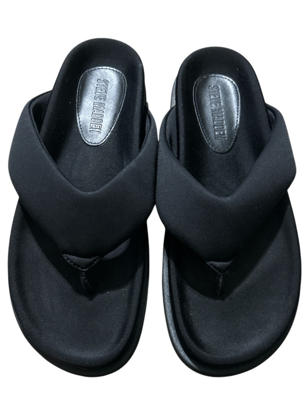 Steve Madden Zinnia Thong Sandals – Black, Size 9